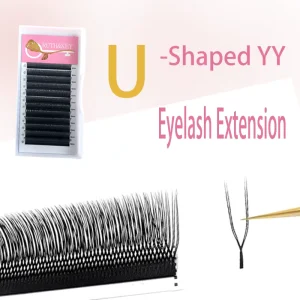 Ruthkey Russian Volume Lashes Mega Cilios 0.07mm U Shaped YY Eyelash Extension Handmade Premade Volume C D Curl Soft False