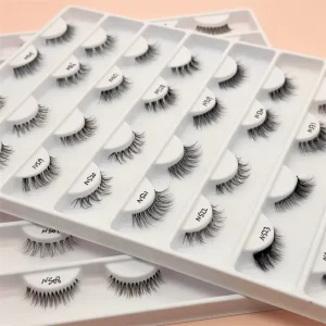 SEVERBEAUTY Customized Private Logo Vegan Cruelty Free Reusable Handmade Faux Mink Eyelash Supplies Super Fine Invisible Thin