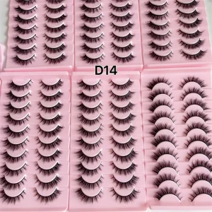 SEVERBEAUTY High Quality Crisscross Mink Eyelashes Bulk 3d 13 20mm Strips Real Mink Eyelashes Manufacturer in Qingdao