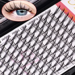 SL Custom Private Label Pre Made C D Comics Lashes Cashmere Feathered Eyelash Anime Fluffy Soft Anime Tower Spire Lash Extension