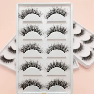 SL Fluffy Clear Band Lash Invisible Band Lashes Wispy False Eyelash Fox Eyelashes Korea Natural False Eyelashes