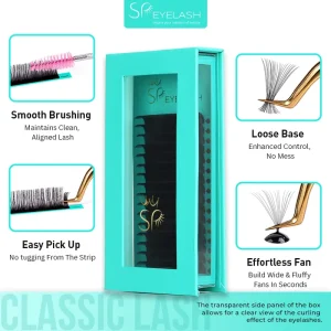 SP EYELASH 0.03 0.05 0.07 Cashmere Lash Extensions Super Soft Individual Lash Extension Trays Professional Russian Volume Lashes