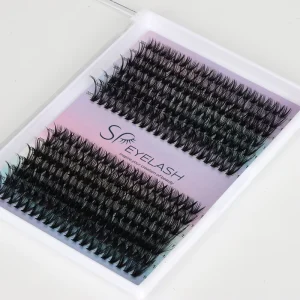 SP EYELASH Cluster Lashes 240pcs 30D 40D 50D C D Curl Long Individual Lashes Mixed Tray DIY Lash Extension Kit