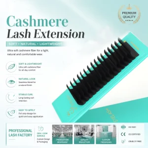 SP EYELASH Mega Volume Cashmere Lash Extensions Matte Black 0.05 0.07 J B C CC D DD L M Curl Private Label OEM Factory