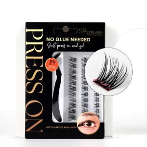 SP EYELASH No Glue Needed Self Adhesive Cluster Eyelash DIY Segment Extension Kit Handmade Cluster Segmented Press on Lashes