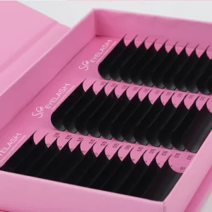 SP EYELASH Private Label Silk Cashmere Matte Black Easy Fan Lash Faux Mink Matte Volume Russian Lash Extension