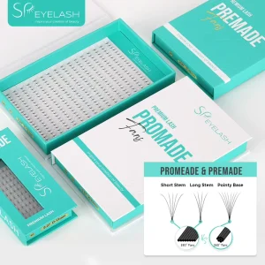 SP Eyelash Private Label Wispy Pre Made Lash Extensions 3d 10d 12d 20d Superroots Mega Premade Volume Fan Long Stem Promade Fans