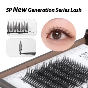 SP New Design Pre Made C D Comics Lashes Cashmere Feathered Eyelash Fluffy Soft Anime Tower Spire Lash Extension