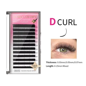 STARSCOLORS Cashmere Lash Tray J B C D 0.03 0.05 0.07mm Premium Eyelash Extensions Encrypted Volume Eyelashes Pestanas