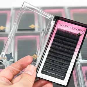 STARSCOLORS Cashmere Lash Tray J B C D Matte Darker Black Premium Eyelash Extensions 0.03 0.05 0.07mm Volume Eyelashes Pestanas