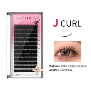 STARSCOLORS Cashmere Lash Tray J B C D Velvet Premium Eyelash Extensions 0.03 0.05 0.07mm High Density Volume Eyelashes Pestanas
