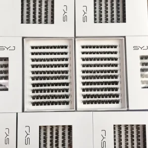 SYJ Lightweight Cluster Eyelash Extensions Self Adhesive Natural Easy Lashes No Glue Required