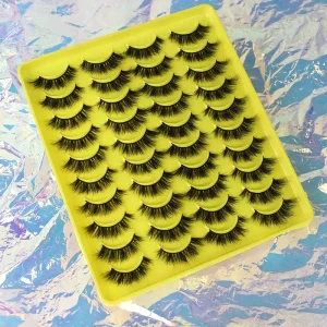Salon Extension Effect Lightweight Deep Volume 3d Strip Lash Customized logo Handmade Dd Curl Russian Strip Eyelash