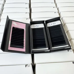 Salon Grade High Density Eyelash Extensions Heat bonded Individual Lash Extensions