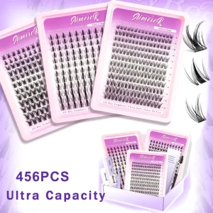 Salon Quality at Home Professional Volume Lash Cluster Kit Ultra Capacity Mix Length 8 16mm Soft Lash Cluster Kit