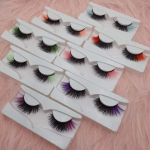 Sample AC Series Strip Faux Mink Eye Lashes 25mm Faux Mink Lashes and Private Label Vegan Faux Mink Eyelashes
