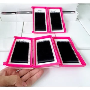 Sample Available 16 Rows Mega Volume Lashes Heat bonded Silk Lashes for Professional Lash Extension Training