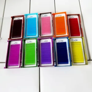 Sample Available 16 Rows Mega Volume Lashes Korean PBT Fiber Lash Tray for Professional Lash Quality Review