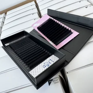 Sample Available High Density Lash Tray Deep Black Individual Lash Extensions for Professional Salon Use and Reviews