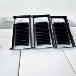 Sample Available Uniform Arrangement Mega Volume Lashes Super Fine Base Silk Lashes for Salon Grade Pro