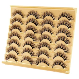 Savage Growth 14 Pairs Lash Full Strip Eyelashes Thick Full Fluffy 25mm Full Strip Eyelashes Struggle Free Lash Application