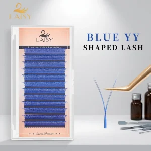 Sealable Plastic Tray Soft Violet YY Individual Cashmere Lash Extensions for Western Trendy Color Lash Extension Supplies