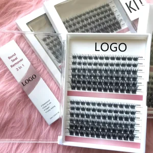 Segment Cluster Lashes 8-20mm Anime Lash Kit Natural Cruelty-Free with Box