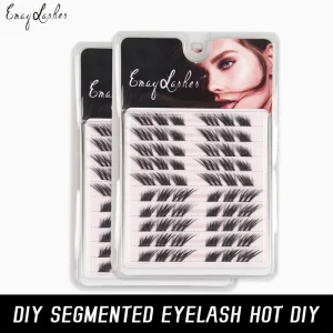 Segment Cluster Lashes Hand Made Individual Mix Curl Natural Faux Mink DIY Lash Cluster Lashes