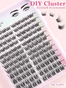 Segment Cluster Lashes Hand Made Individual Mix Curl Natural Faux Mink DIY Lash Clusters Fan Eyelashes