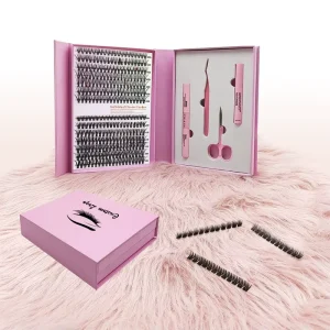 Segment Cluster Lashes Hand Made Individual Mix Curl Natural Faux Mink DIY Lash Clusters Fan Eyelashes Custom Logo DIY Lashes