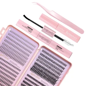 Segment Cluster Lashes Hand Made Individual Mix for Cruelty Free Natural Black Thick Faux Mink DIY Lash Clusters Fan Eyelashes