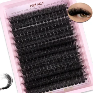 Segment Cluster Lashes Hand Made Individual Mix for Natural Faux Mink 3D Effect Cruelty-Free Reusable DIY Fan Eyelashes