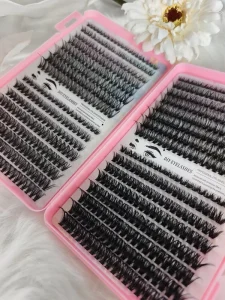 Segment Cluster Lashes Wispy D Curling False Eyelash Clusters Hand Made DIY Cluster False Eyelashes Book
