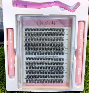 Segment DIY Eyelash Kit Individual Lashes Bond Remover Tweezers