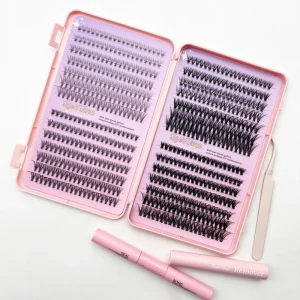Segment Lash Synthetic Fiber Individual Eyelash Cluster DIY Lash Extension Kit Cruelty Free Natural Soft Thick Handmade Plastic