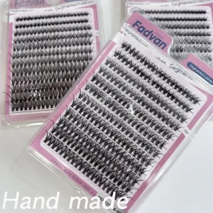 Segment Lashes Lightweight Volume DIY Soft Cluster Lashes Vegan Faux Mink 20 mm