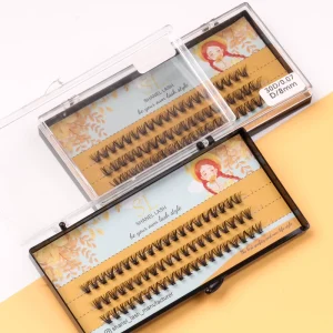 Segmented 10D 20D 30D 40D D Curl 8-16mm 0.07 Individual Lash Clusters 60 120 Fans Precut DIY Lashes