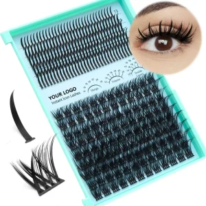 Segmented Cluster Lash Extensions Spiky Natural Individual DIY Cluster Lashes