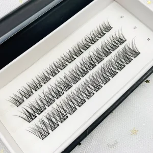 Segmented Cluster Lashes 3D Fluffy Individual Eyelash Extensions DIY Faux Mink Reusable Soft Natural Look False Lashes