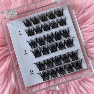 Segmented Cluster Lashes Travel Set Mixed Lengths Lightweight Reusable False Eyelashes for On-the-Go Beauty