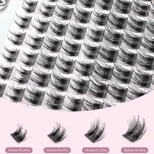 Segmented Cluster Ribbon Faux Mink Lashes Luxury Synthetic Lash Kit Cut Segmented Lashes New Diy Eyelash Extension Kit