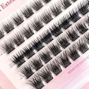Segmented Eyelash Individual Eyelash Clusters Lashes 10D 40D Self Grafting Lash Bondeds Faux Mink Volume Diy Eyelash Extensions