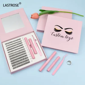 Segmented Eyelashes Pre Cut Band Segment Home DIY CC Curl Lash Extension Cluster Eyelash Extension Kit