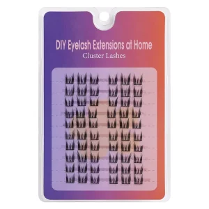 Segmented False Eyelashes Unavoidably Glue Flat Single Cluster Black Stem Natural Slim Long Simulation Fox Semi Hand Eyelash