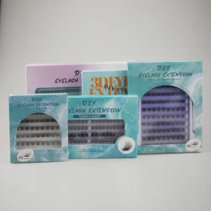 Segmented Russian Lashes D Curl Strip Eyelash Cluster Lashes extra Fluffy Individual Cluster DIY Eyelash Extensions