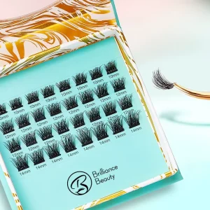 Segmented Self-Grafted Eyelashes Natural Soft Single Tuft Type A