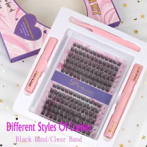 Segments Cluster Eyelashes Extension Natural Individual Lashes DIY Segment Lashes Natural Individual 120 Cluster