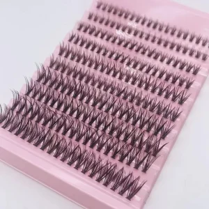 Self Adhesive Deep Wave Lash Clusters Factory Sale Natural for Segment No Glue No Removal Pre Bond Diy Eyelash