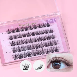 Self Adhesive Eye Lash Extensions No Glue Needed Self Adhesive Lashes with Adhesive No Glue Cluster Lashes