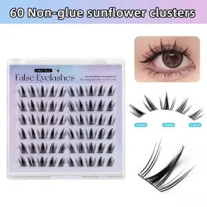 Self Adhesive Eyelashes DIY Lash Clusters Pre Glued Spike Lash Clusters Press on Lash Cluster Eyelash Extensions No Glue Needed